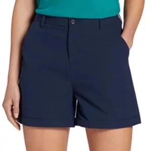 Pantalones Cortos de Golf Lady Hagen Tradicionales 5” Entrepierna Seersucker Azul Marino Oscuro Talla 4 Nuevos con Etiquetas - Imagen 1 de 10