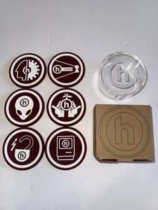 Brand New Hidden Ny Silicone Coasters Brown - Picture 1 of 6