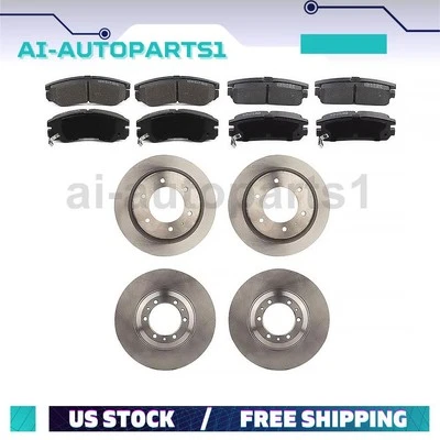 适用于 1999 - 2000 五十铃 Amigo 前 + 后制动转子 + 刹车片套件 — 第 1/4 张图片