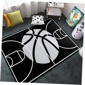 Basketball Court Rug for Boys Bedroom- 5' x 3' (Rectangular) Multi-1016 - Picture 1 of 7