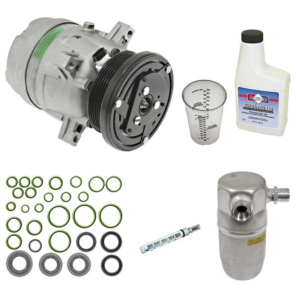 Compresor de aire acondicionado Omega para Buick Century Pontiac Grand Prix con kit de reparación de aire acondicionado DAC Foto 1 de 1