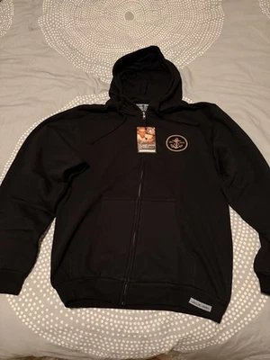 Sudadera con capucha Sailor Jerry Original Tiger. Talla adulto pequeña.  Negro/Beige. Nuevo. Foto 1 de 4