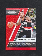 🥔Damian Lillard 2017-18 Panini Prizm Fundamentals Red Shimmer /8
