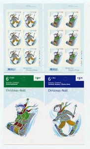 Canada MNH #2295b Booklet Gutter Pane Christmas Kids 2008 UNFOLDED J868 - Foto 1 di 1
