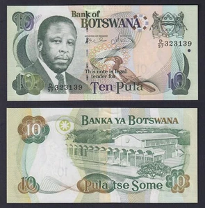 Banconota Botswana 10 pula 1992 P.-12a FDS/UNC - Imagen 1 de 1