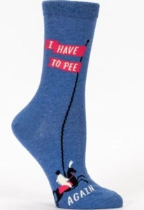 I Have To Pee Again | Funny Women's Crew Socks  - Picture 1 of 2
