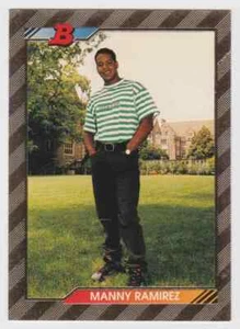 1992 BOWMAN FOIL MANNY RAMIREZ RC CLEVELAND INDIANS #676 - Picture 1 of 2