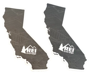 NEW Authentic REI COOP Black California Sticker Decal for Car Computer Outdoors - Picture 1 of 4