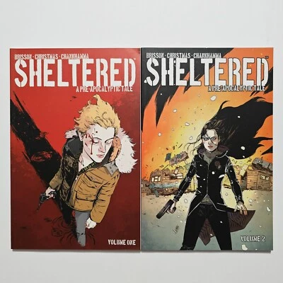 Sheltered: A Pre-Apocalyptic Tale Vol. 1 & 2 TPB SET (Paperback) 2013 1st VF/NM - Image 1 of 4