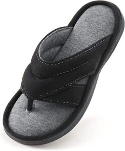 Mens Womens Flip Flop Slipper Memory Foam Summer Spa Thong House Slide Sandal