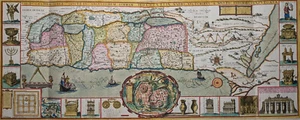 Israel - Holy Country - Chorographia Terrae Sanctae - Tirinus 1660 - Original - Picture 1 of 5