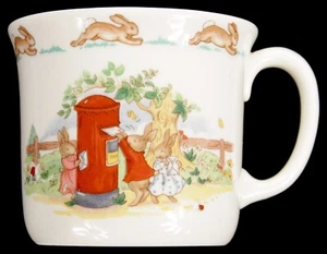 Vintage Royal Doulton Bunnykins Mailing Letter Porcelain Cup Mug Fine Bone China - Picture 1 of 12