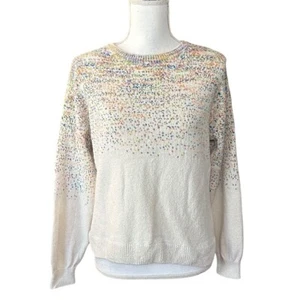 ZARA Knitwear Fancy Collection Winter Crewneck Sweater Girl SZ 14 Colorful Knit - Picture 1 of 8