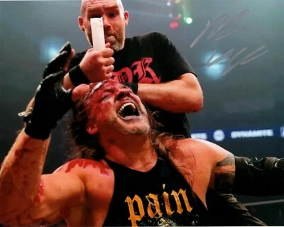 Nick Gage AEW Signed 8x10 Pro Wrestling Promo Photo Wrestler GCW Chris Jericho 3 - Image 1 of 4