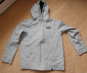 kIDS Puma unisex graphic hooded sweatshirt L (14-16) GRAY - Picture 1 of 3