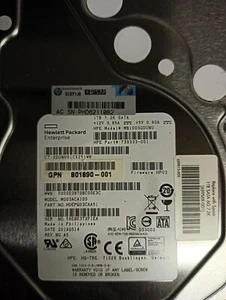 HPE Toshiba 1TB 7.2K RPM SATA 6G 3.5" LFF HDD Enterprise Hard Drive 739333-001 - Foto 1 di 2