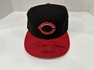 Pete Rose Auto Inscribed Cincinnati Reds New Era 59/50 7 3/8 Cap Hat No COA - Picture 1 of 4
