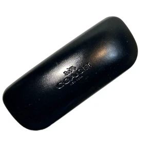 Authentische Coach New York schwarze große Sonnenbrille Brille Klappetui mit Druckknopf - Bild 1 von 9