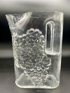 Riedel Crystal Carafe Grapevine Pattern Wine Decanter Pitcher 9” - Picture 1 of 10
