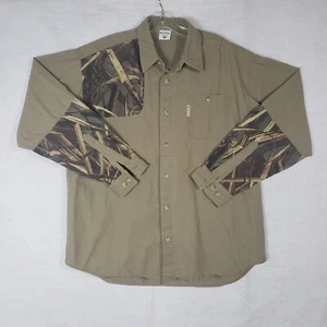 Columbia PHG Shooting Shirt Mens L Large Performance Hunting Gear Brown Pocket - Picture 1 of 12