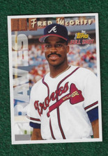 FRED McGRIFF - MLB HOF - 1993 BOWMAN - TOPPS FULL SHOT JUMBO - INSERT CARD # 21