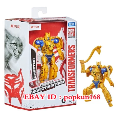 Nuevo Transformers Cheetor Maximal Hasbro Netflix Cybertron Figura de Acción Juguetes Foto 1 de 4