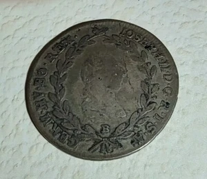 1788 Austrian 20 Kreutzer King Joseph II ANITQUE OLD Silver coin ((387)) - Picture 1 of 2
