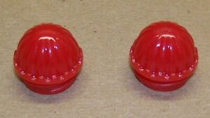 Lionel Postwar RW-27 Red Jewel Caps For Bumpers & Transformers ~ Lot of 2 ~ NEW