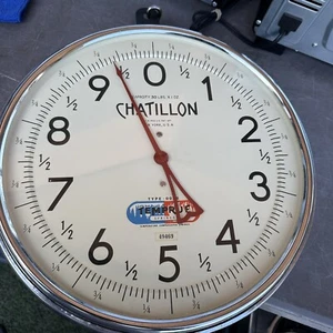 VINTAGE CHATILLON DIAL FACE HANGING MERCHANTS SCALE 30 POUND 0028 Parts/repair - Picture 1 of 6