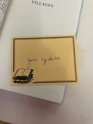 #signed John Updike: Villages, signed 1st/1st HB w/DJ - Image 1 of 4