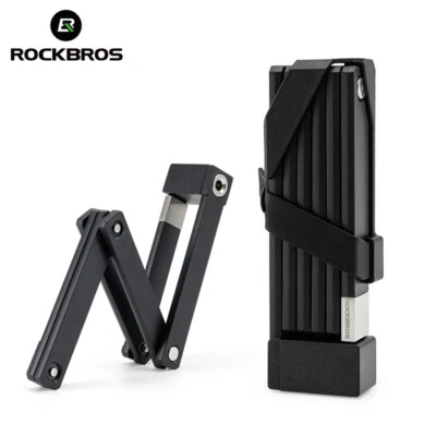 ROCKBROS Folding Bike Lock Heavy Duty Anti Theft Smart Secure Guard with Keys - Image 1 of 4