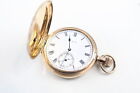 Mens Elgin POCKET WATCH Full Hunter Rolled Gold Hand Wind SPARES / REPAIRS 