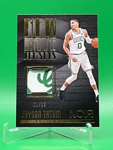Camisetas Jayson Tatum RC 2017-18 Panini Noir New Wave Prime/25 usadas por jugadores - Imagen 1 de 4