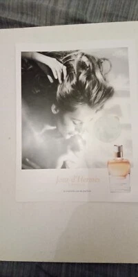 PUBLICITE MAGAZINE JOUR D'HERMES ABSOLU et son OPERCULE  recto verso - Photo 1/2
