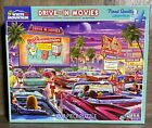 White Mountain Drive-In Movies Jigsaw Puzzle 1000pc COMPLETE 24x30 USA 2019