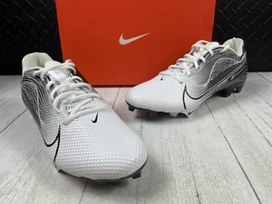 Size 9.5-Nike Vapor Edge Speed 360 Football Cleats White Black CD0082-014 New - Picture 1 of 12