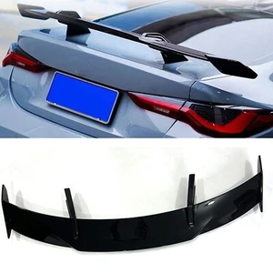 Gloss Black Rear Trunk Spoiler Lip Roof Wing For BMW M3 G80 M4 G82 2020-2022 ch - Picture 1 of 8