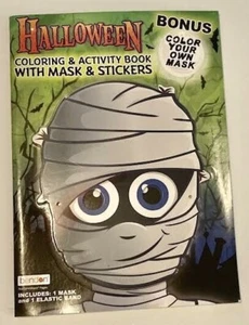bendon HALLOWEEN Coloring & Activity Book w/Mask & Stickers - Picture 1 of 4