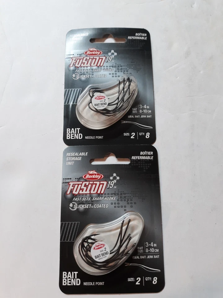 2 paquetes de 8 ganchos Berkley Fusion 19 Khale Bait Bend talla 2  Foto 1 de 1