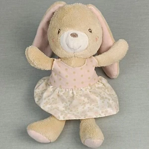 PUSBLU Hase ❤️ Kuscheltier Plüschtier Stofftier Kleid Rosa Punkte Rosen ca 25cm - Bild 1 von 5