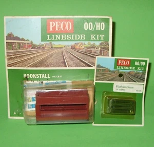 Peco Lineside Kit / LK-6 Buchstall & LK-25 Plattformsitze / OO-HO - Bild 1 von 7