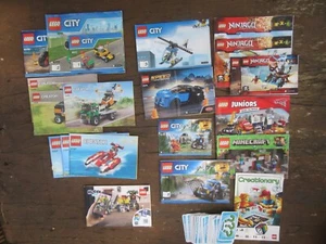 LEGO LOT NOTICES INSTRUCTIONS MINECRAFT NINJAGO CREATOR / CRETIONARY +CARTES - Imagen 1 de 1