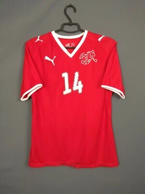 Camiseta Suiza 2008 2010 Casa GRANDE Mujer Camisa Roja Camiseta Maillot Puma ig93 Foto 1 de 4