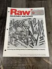 1988 Rawlplug Masonry Anchors Catalog Anchoring & Drilling Devices