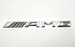 New AMG Emblem Trunk Chrome 3D Rear Badge for Benz C E S SL GL Logo 2014~16 - Bild 1 von 2