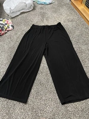 Pantalones Simonton Says by George Simonton negros pierna ancha cintura alta L Foto 1 de 4