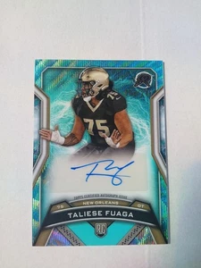 2025 Topps Resurgence Taliese Fuaga Rookie Auto Aqua Wave /249 - Picture 1 of 2