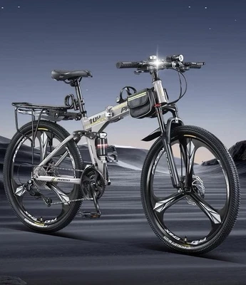 Bicicleta Plegable 26” Bicicleta de Montaña MTB Oficial Velocidad Variable Foto 1 de 4