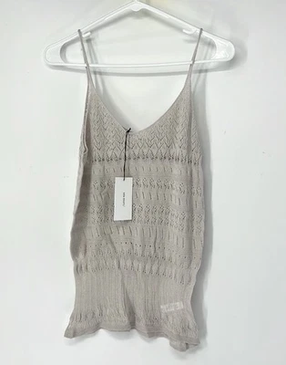 Sita murt NWT Beige Knit Women's tank top medium Sleeveless - Image 1 of 4