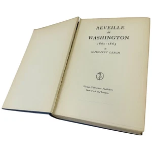Libro Reveille in Washington 1860-1865 Margaret Leech Historia Guerra Civil 1940 De Colección - Imagen 1 de 12